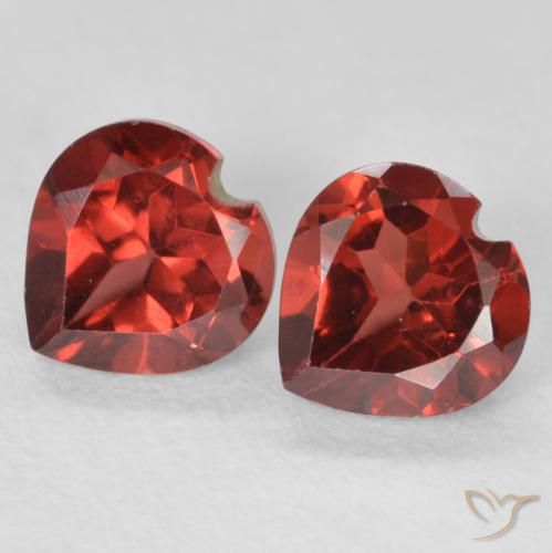 1.26ctw Natural Vermelho escuro Granada Piropo, Coração, VS