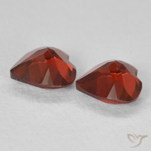 Pedras preciosas de Granada Piropo Sangria Tinto natural de 1.06 ct, Coração, VVS-VS