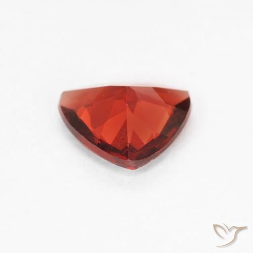 Granada Piropo Sangue vermelho Natural 0.67ct, Trilhão, VVS-VS