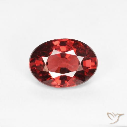 1.10ct Natural Vermelho brilhante Granada Piropo, oval, VS