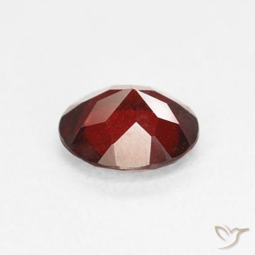 Granada Piropo groselha vermelha Natural 1.14ct, Redondo, VS