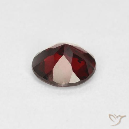 Granada Piropo Vermelho escuro Natural 0.64ct, Redondo, VS-SI