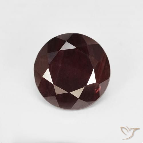 1.63ct Natural Vermelho escuro Granada Piropo, Redondo, VS