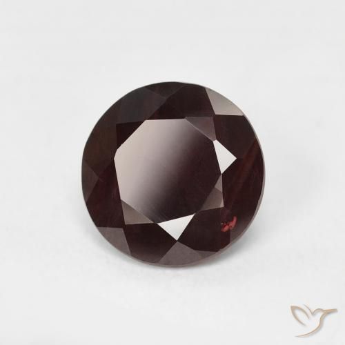Granada Piropo Vermelho escuro Natural 1.63ct, Redondo, VS