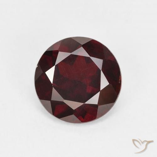 1.53ct Natural Vermelho escuro Granada Piropo, Redondo, VS