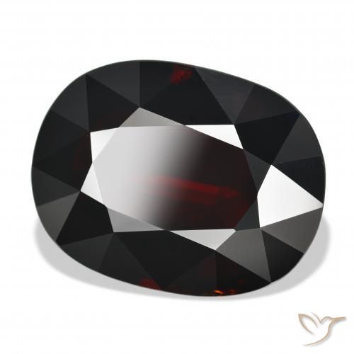 Granada Piropo Vermelho escuro Natural 34.78ct, oval, VVS