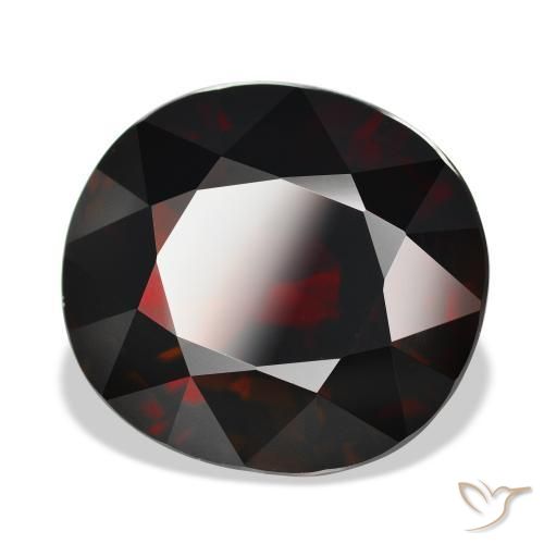 Granada Piropo vermelho escuro Natural 21.03ct, oval, IF
