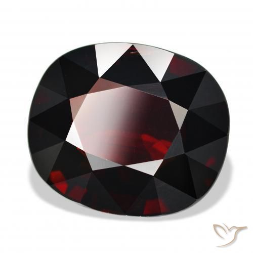 Granada Piropo vermelho escuro Natural 25.59ct, oval, VVS-VS