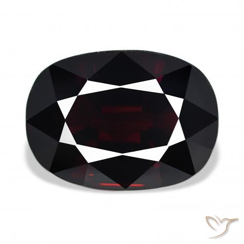 16.73ct vermelho escuro Granada Piropo, Almofada, IF