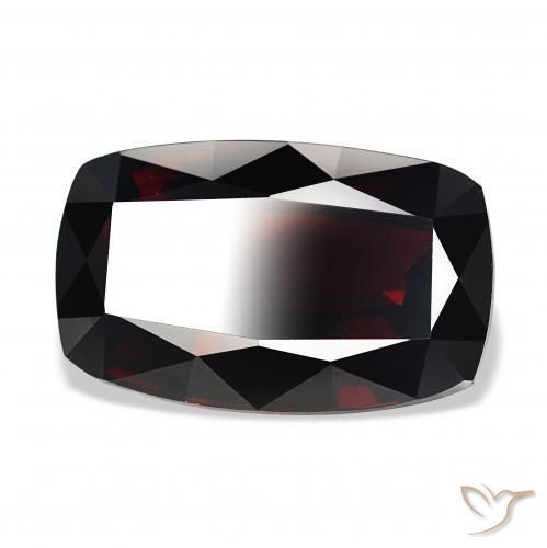 Granada Piropo vermelho escuro Natural 18.58ct, Almofada, VVS