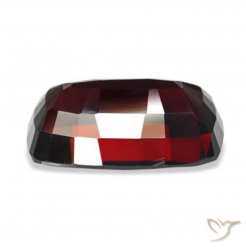 Granada Piropo vermelho escuro Natural 18.58ct, Almofada, VVS