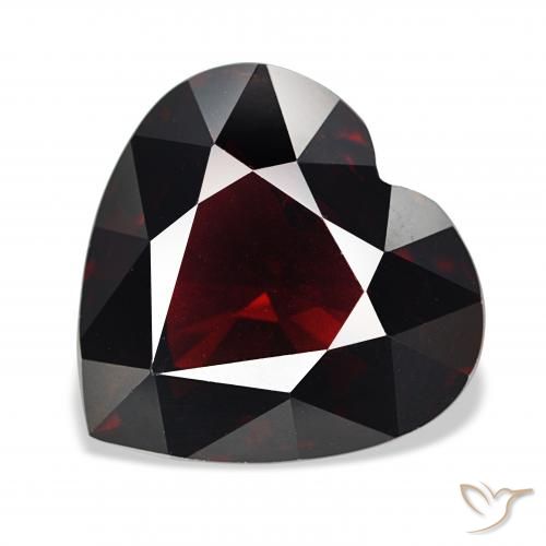 16.80ct Natural Vermelho escuro Granada Piropo, Coração, VS