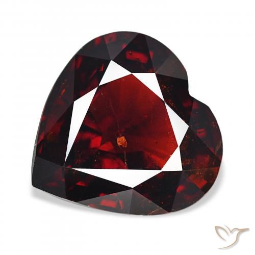 15.79ct Natural Vermelho escuro Granada Piropo, Coração, VS