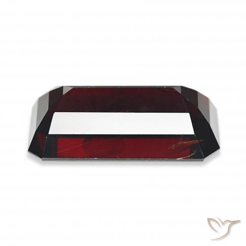 Granada Piropo Vermelho escuro Natural 16.59ct, Corte Octógono / Esmeralda, VS