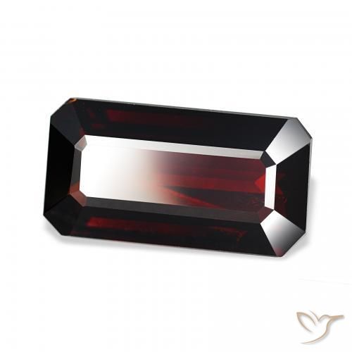 Granada Piropo Vermelho escuro Natural 10.49ct, Corte Octógono / Esmeralda, VS