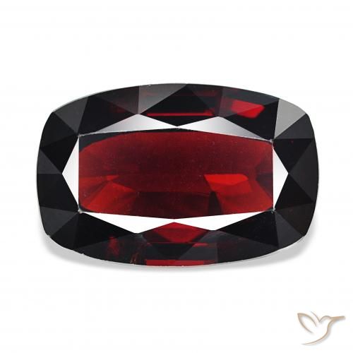 17.02ct Natural Vermelho escuro Granada Piropo, Almofada, VS