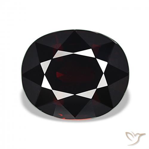 11.06ct Vermelho escuro Granada Piropo, oval, VVS