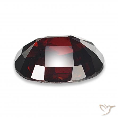 Granada Piropo vermelho escuro Natural 12.59ct, oval, SI-I1