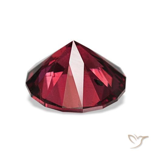 Granada piropo vermelho natural 2,00ct, corte redondo, VS