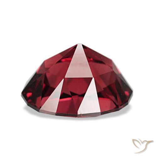 Granada piropo vermelho natural 3,12ct, corte oval, VVS