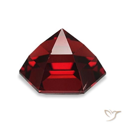 Granada piropo vermelho natural 2,14ct, forma extravagante, VS