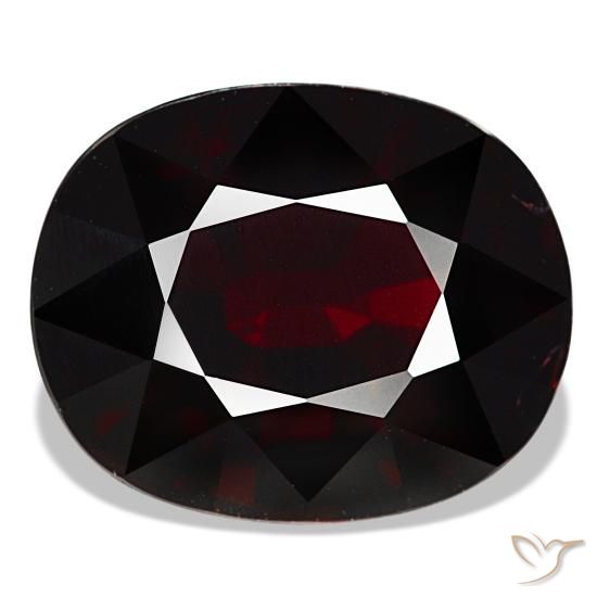 Granada piropo vermelho natural 18,41ct, almofada cortada, VS