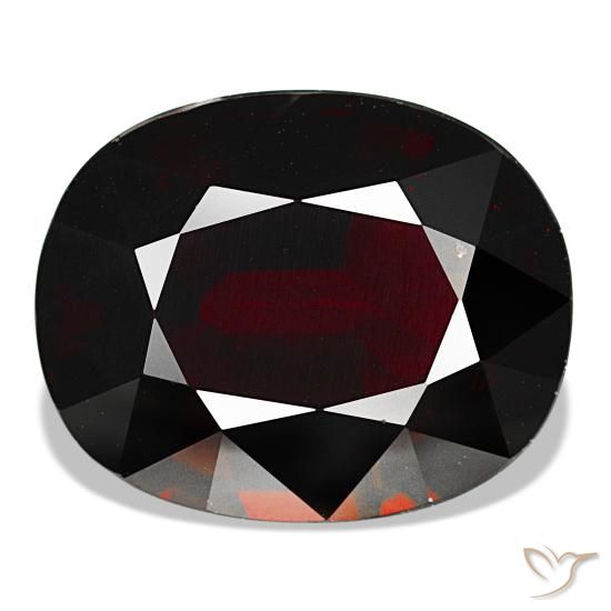 Granada piropo vermelho natural 14,91ct, almofada cortada, VS