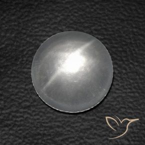 Quartzo Olho de Gato Branco Natural 7.30ct, Redondo, Transparente