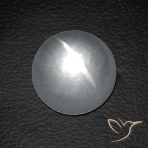 Quartzo Olho de Gato Branco Natural 8.80ct, Redondo, Transparente