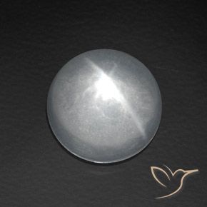 Quartzo Olho de Gato Branco Natural 8.06ct, Redondo, Transparente