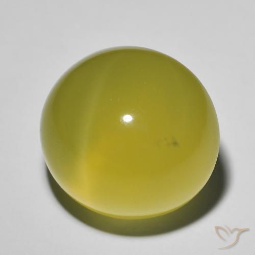 Quartzo Olho de Gato Abelha Amarela Natural 20.24ct, oval, Translúcido