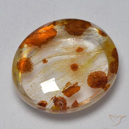 9.33ct Natural Multicolorido Quartzo Com Marcassita, oval, Transparente