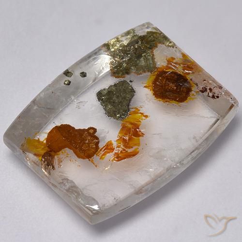 Quartzo Com Marcassita Multicolorido Natural 23.76ct, Chique, Transparente