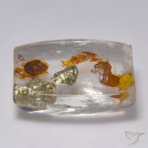 Quartzo Com Marcassita Multicolorido Natural 23.76ct, Chique, Transparente
