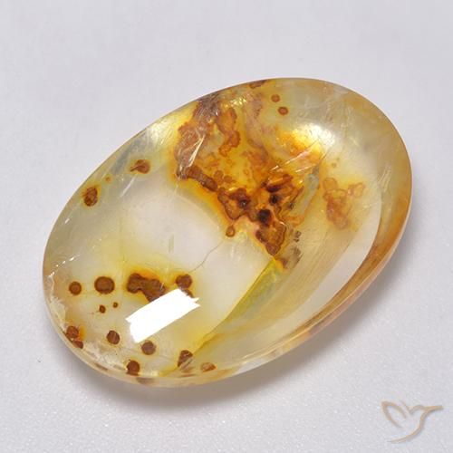 25.09ct Natural Multicolorido Quartzo Com Marcassita, oval, Transparente