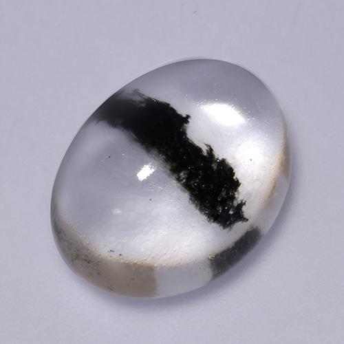 Quartzo Com Marcassita Multicolorido Natural 11.59ct, Corte Oval, Transparente