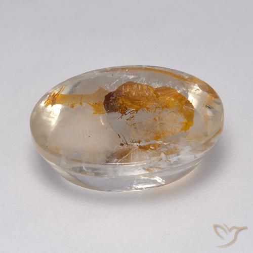 Quartzo Com Marcassita Multicolorido Natural 9.04ct, oval, Transparente