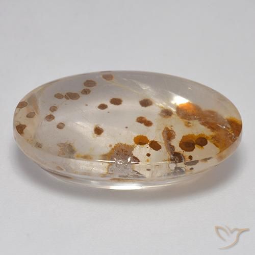 Quartzo Com Marcassita Multicolorido Natural 16.00ct, oval, Transparente