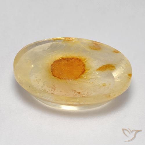 Quartzo Com Marcassita Multicolorido Natural 7.97ct, oval, Transparente