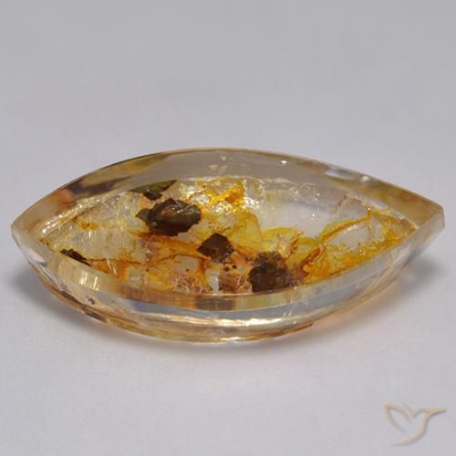 Quartzo Com Marcassita Multicolorido Natural 12.66ct, Marquesa, Transparente
