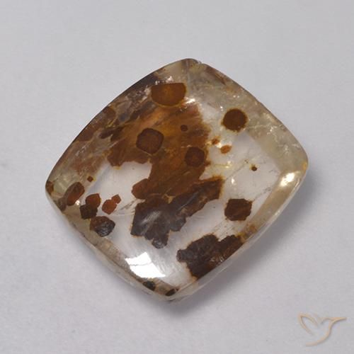 Quartzo Com Marcassita Multicolorido Natural 6.25ct, Almofada, Transparente