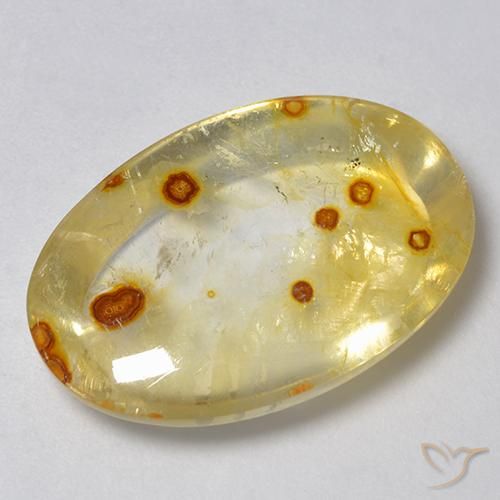 19.30ct Natural Multicolorido Quartzo Com Marcassita, oval, Transparente