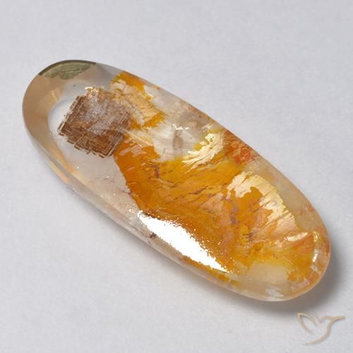 Quartzo Com Marcassita Multicolorido Natural 9.59ct, oval, Transparente