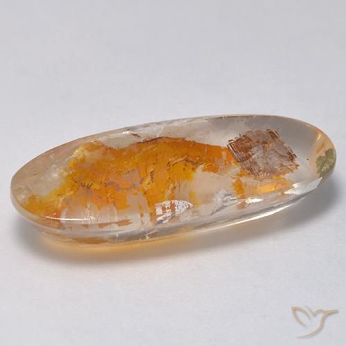 Quartzo Com Marcassita Multicolorido Natural 9.59ct, oval, Transparente