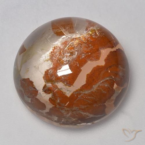 Quartzo Com Marcassita Multicolorido Natural 20.59ct, Redondo, Transparente