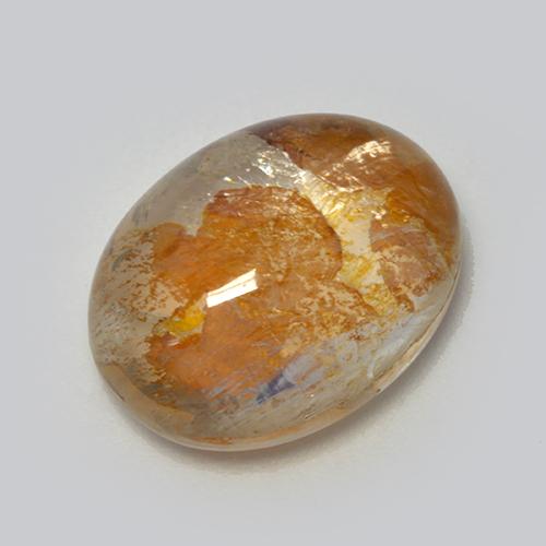 Quartzo Com Marcassita Multicolorido Natural 8.33ct, Corte Oval, Transparente
