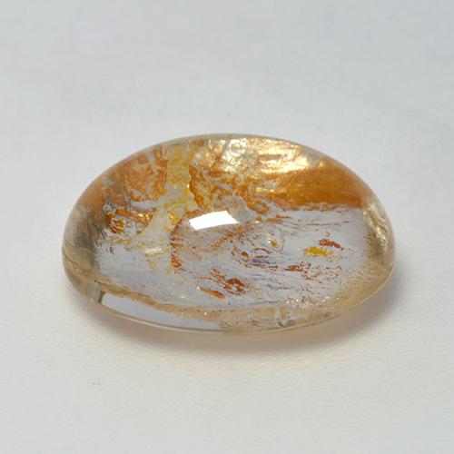 Quartzo Com Marcassita Multicolorido Natural 8.33ct, Corte Oval, Transparente