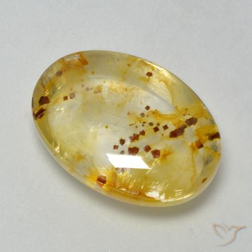 9.87ct Natural Multicolorido Quartzo Com Marcassita, oval, Transparente