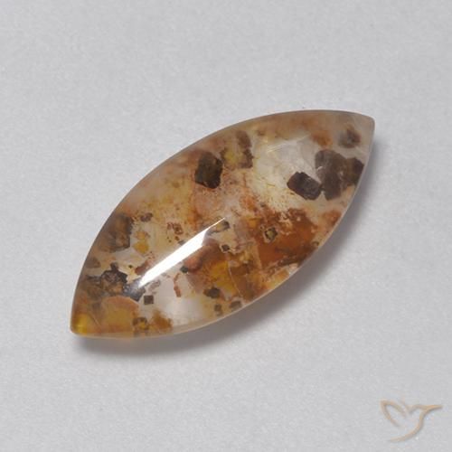 Quartzo Com Marcassita Multicolorido Natural 4.54ct, Marquesa, Transparente