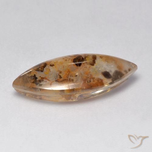 Quartzo Com Marcassita Multicolorido Natural 4.54ct, Marquesa, Transparente